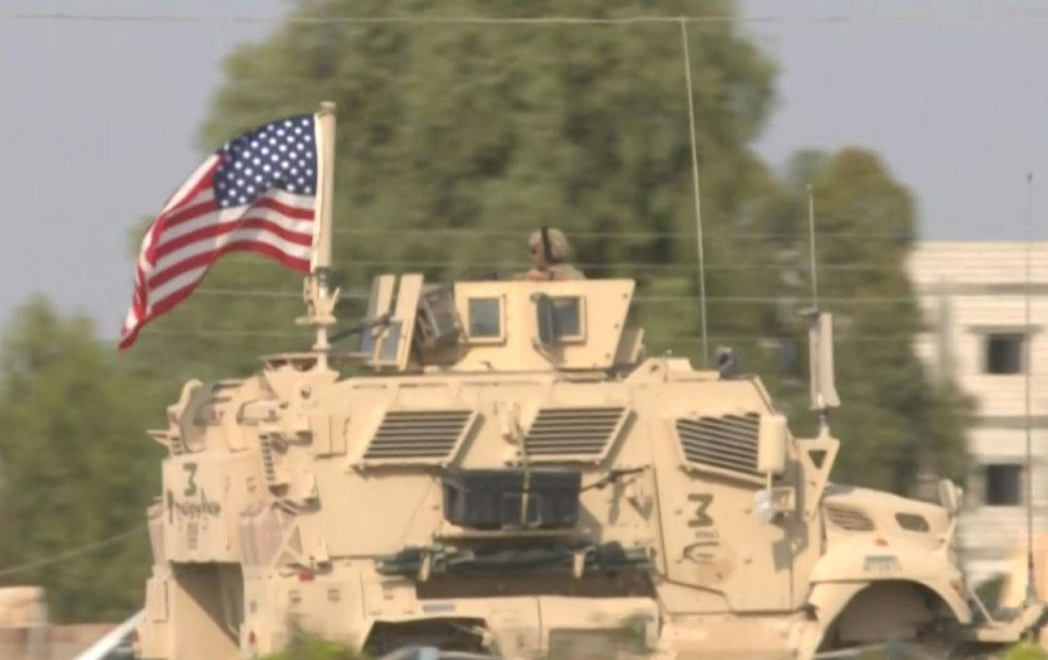 US forces withdrawing from their base near Sari Kani on October 20, 2019. Photo: AFP