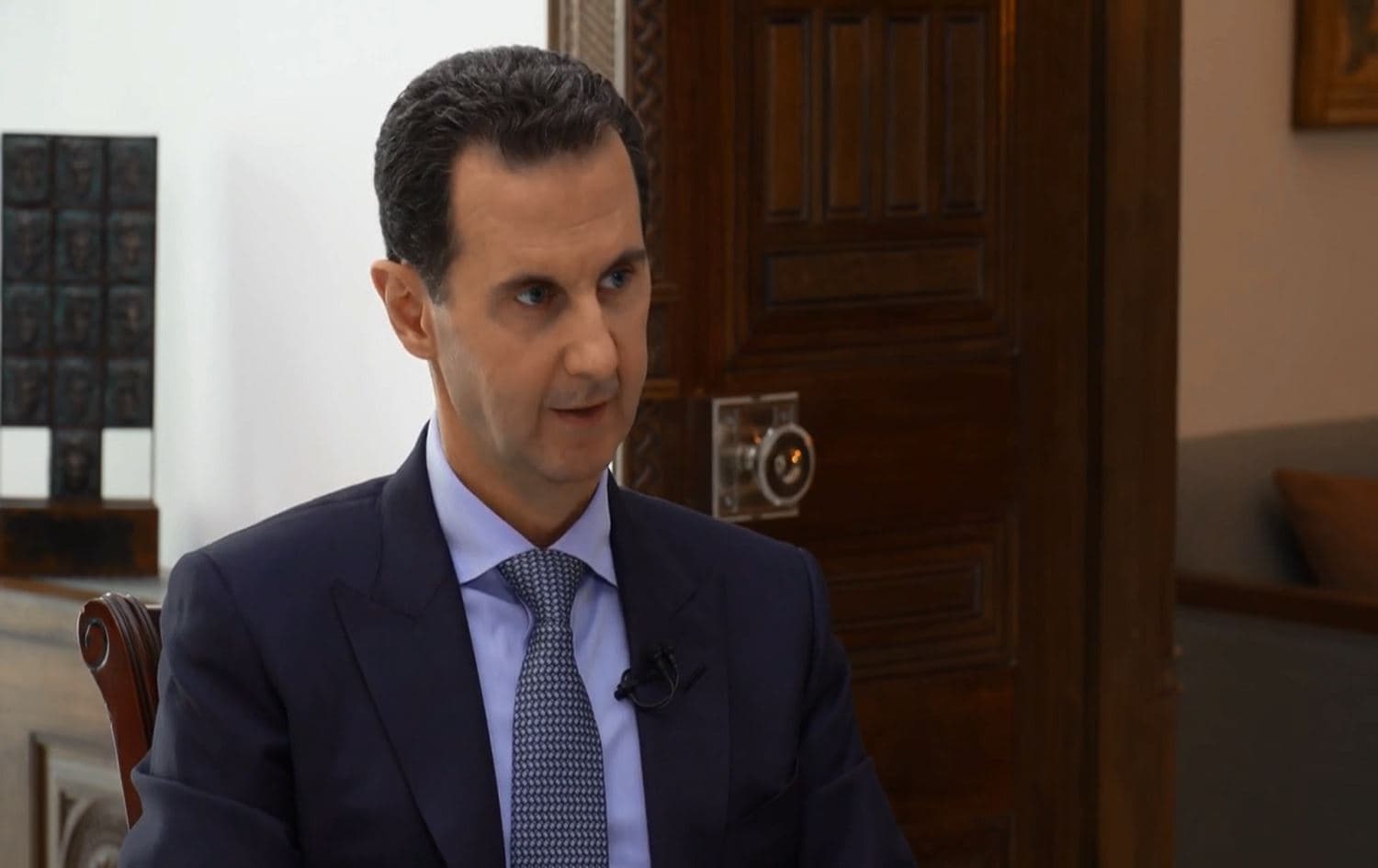 President Bashar al-Assad speaks to Russian reporters, exact date unknown. Photo: 