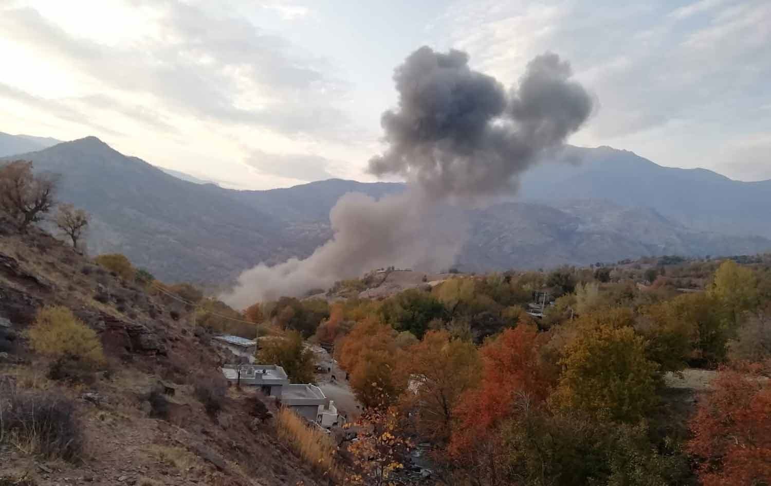 Turkey bombs Kurdish village north of Sulaimani