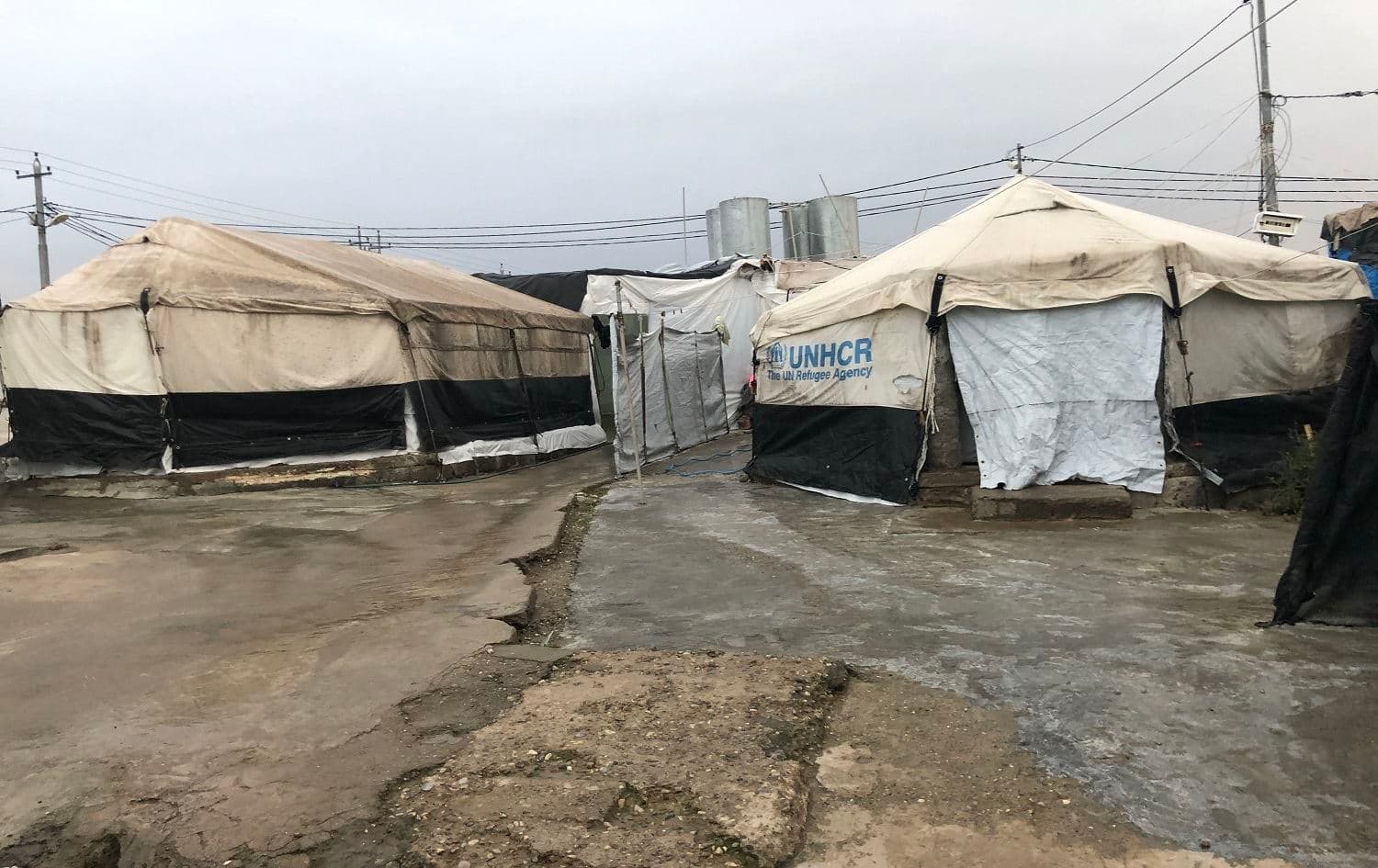 Bajed Kandala camp, pictured here on December 10, 2019, hosts some 11,000 displaced Yezidis. Photo: Rudaw
