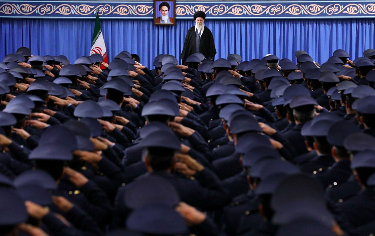 Supreme Leader Ali Khamenei addresses commanders and officers of the Iranian Air Force on February 8, 2019. File photo: Mehr News