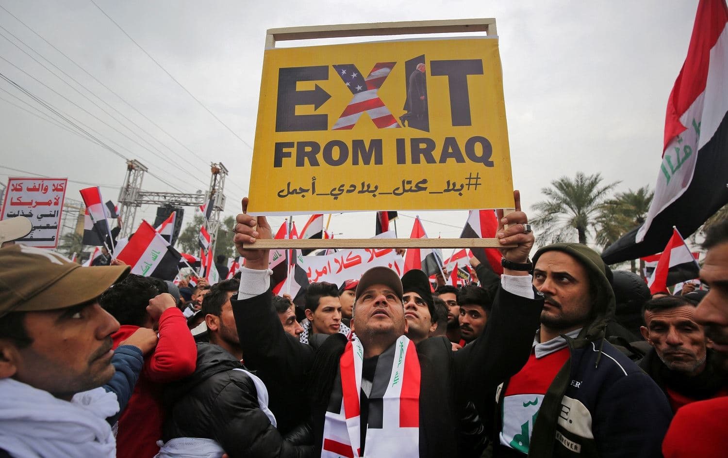 Protesters march in Baghdad to demand an end to the presence of US forces, January 24, 2020. File photo: Ahmad al-Rubaye / AFP