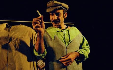 Baran Demir on stage: ‘We suffer double discrimination.’ Photo: Courtesy of artist.