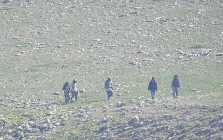 Armed men walk freely around Makhmour on February 21, 2019. Photo: submitted 
