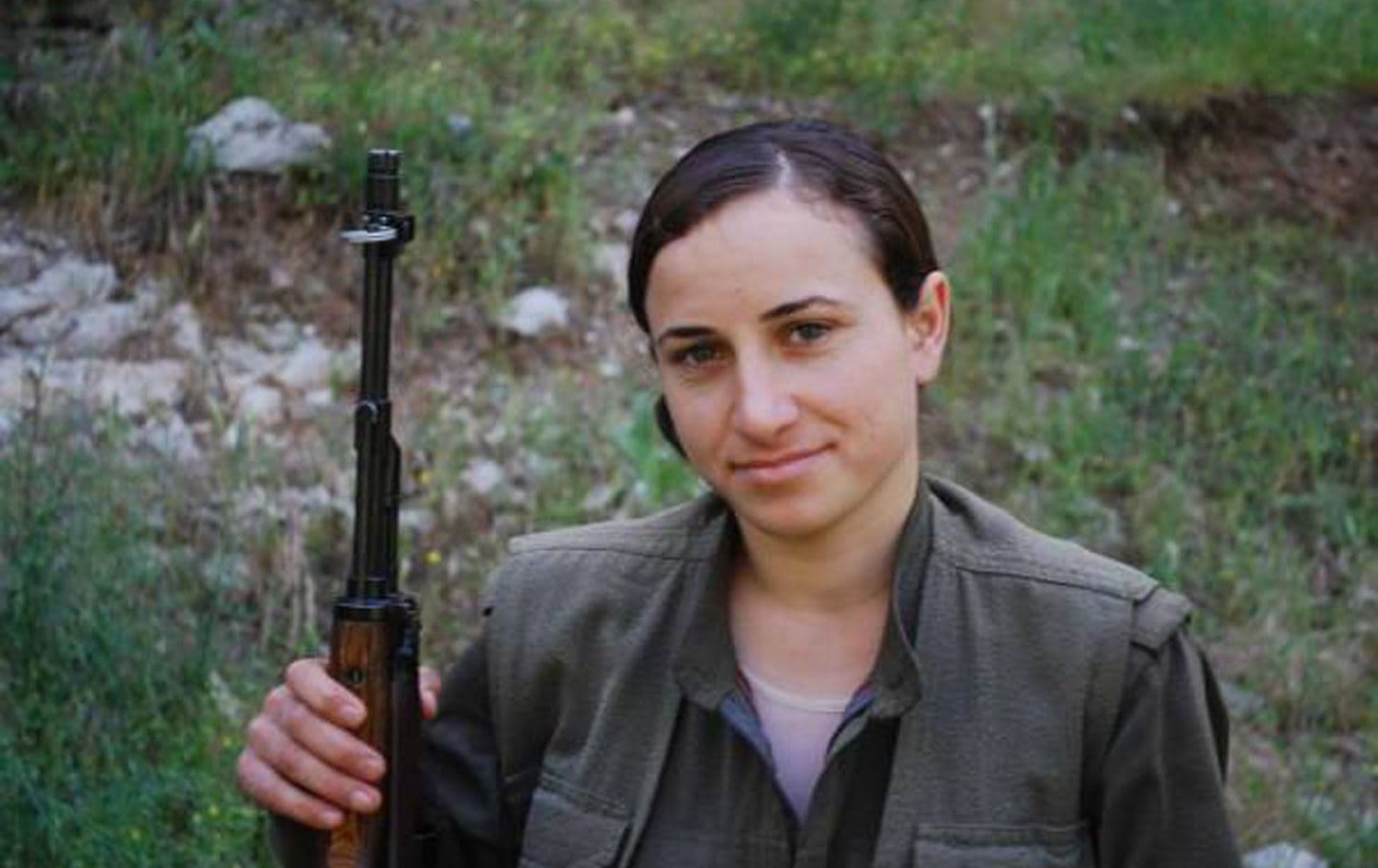 PKK fighter Sema Kocer, 25, allegedly launched a suicide attack on a gas pipeline on the Iran-Turkey border on March 31, 2020. Photo: ANF