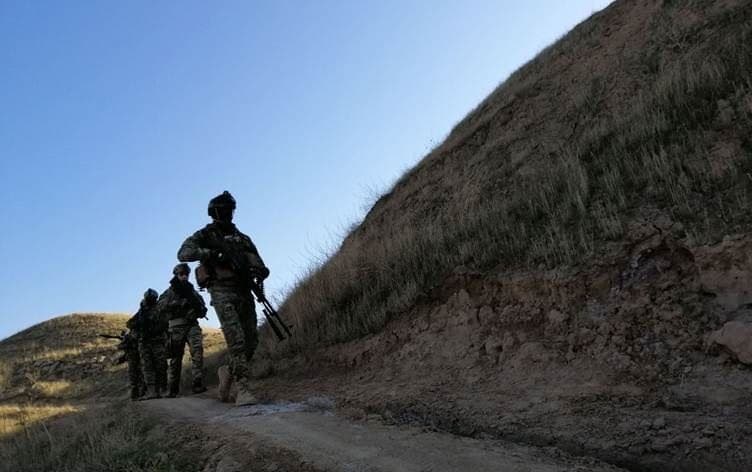 Iraqi solldiers on duty in southern Kirkuk province. File photo: Rudaw 