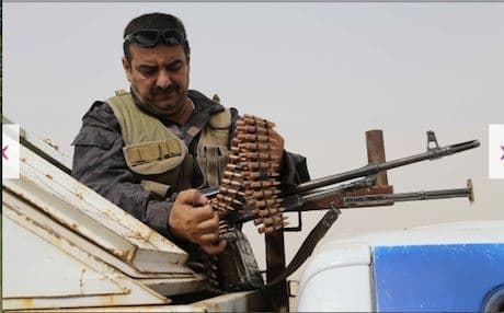 Kurdish Peshmerga forces moved in to secure the provincial capital and protect the rural population left vulnerable to ISIS attacks. Photo: AFP