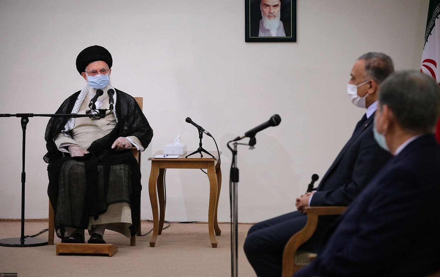 Iran's Supreme Leader Ayatollah Ali Khamenei meeting with Iraqi Prime Minister Mustafa al-Kadhimi in Tehran on July 21, 2019. Photo: khamenei.ir