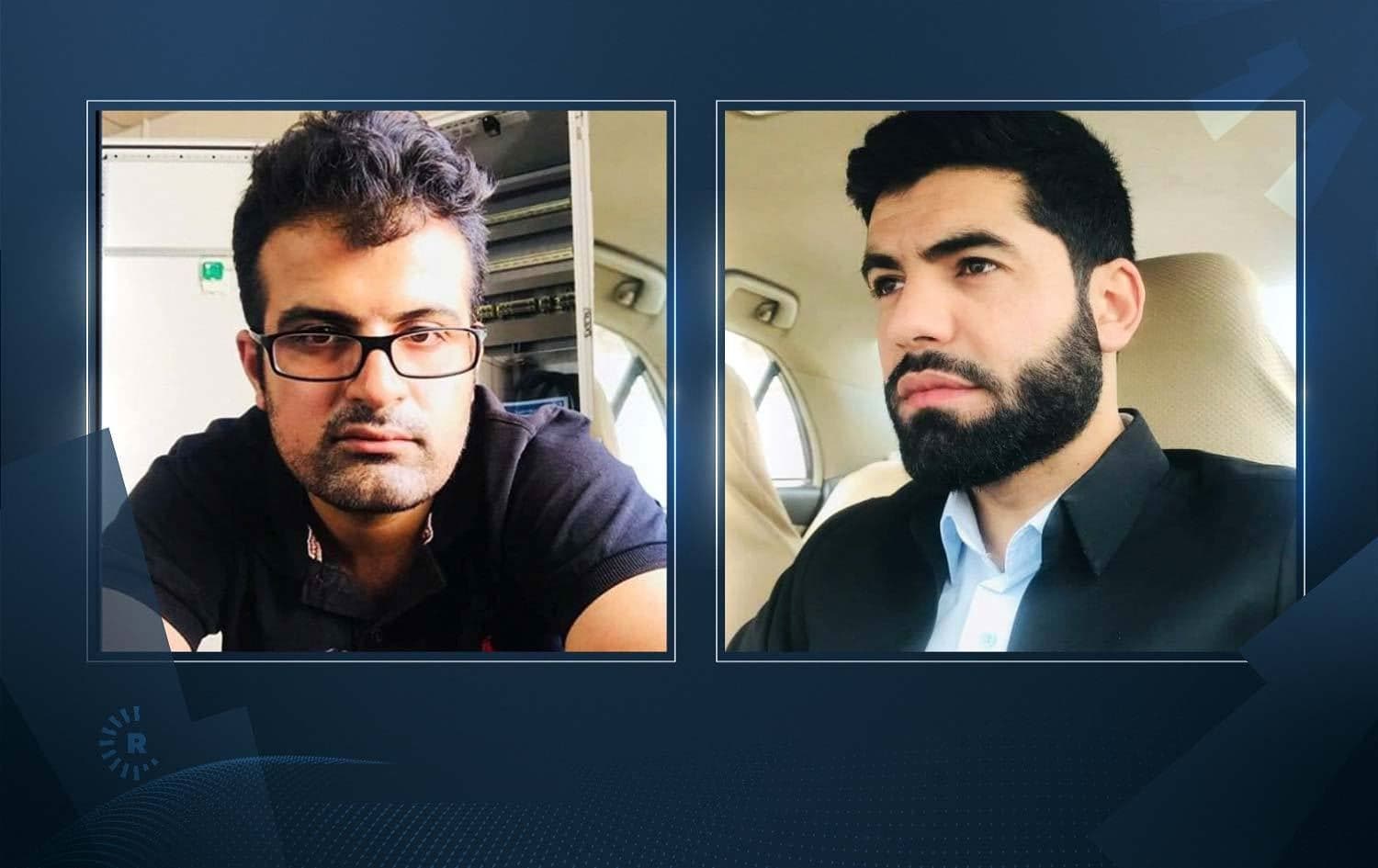 The bodies of Saywan Salih (left) and Shkar Mohammed were found en route to Europe on August 4, 2020. Composite image by Rudaw.