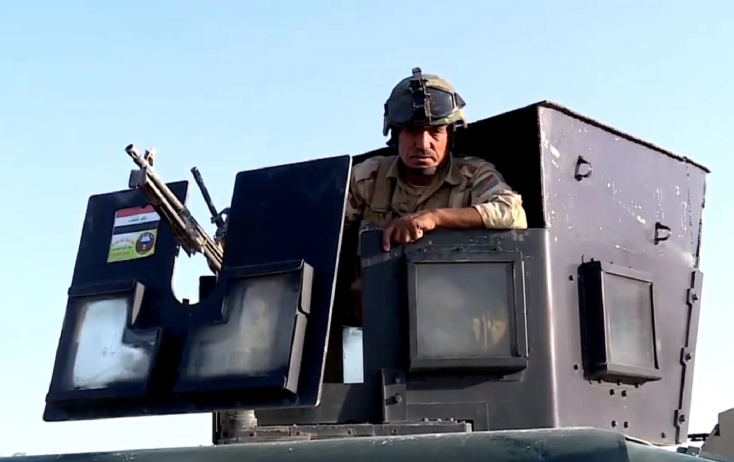 An Iraqi soldier takes part in an operation in Khanaqin province on August 9, 2020. Photo: Rudaw TV 
