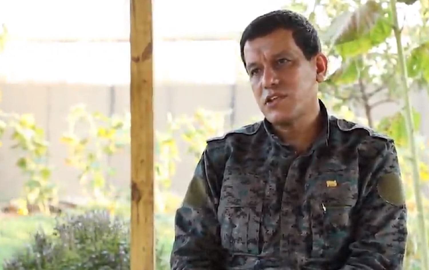 SDF general commander Mazloum Abdi speaks to Medya News in an interview published on September 5, 2020. Photo: Medya News