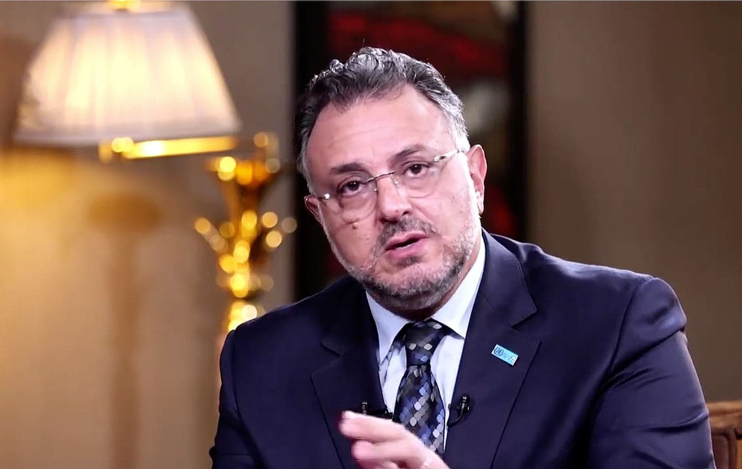 WHO's Iraq representative Adham Rashad speaking to Rudaw on September 8. 2020.Photo: Rudaw