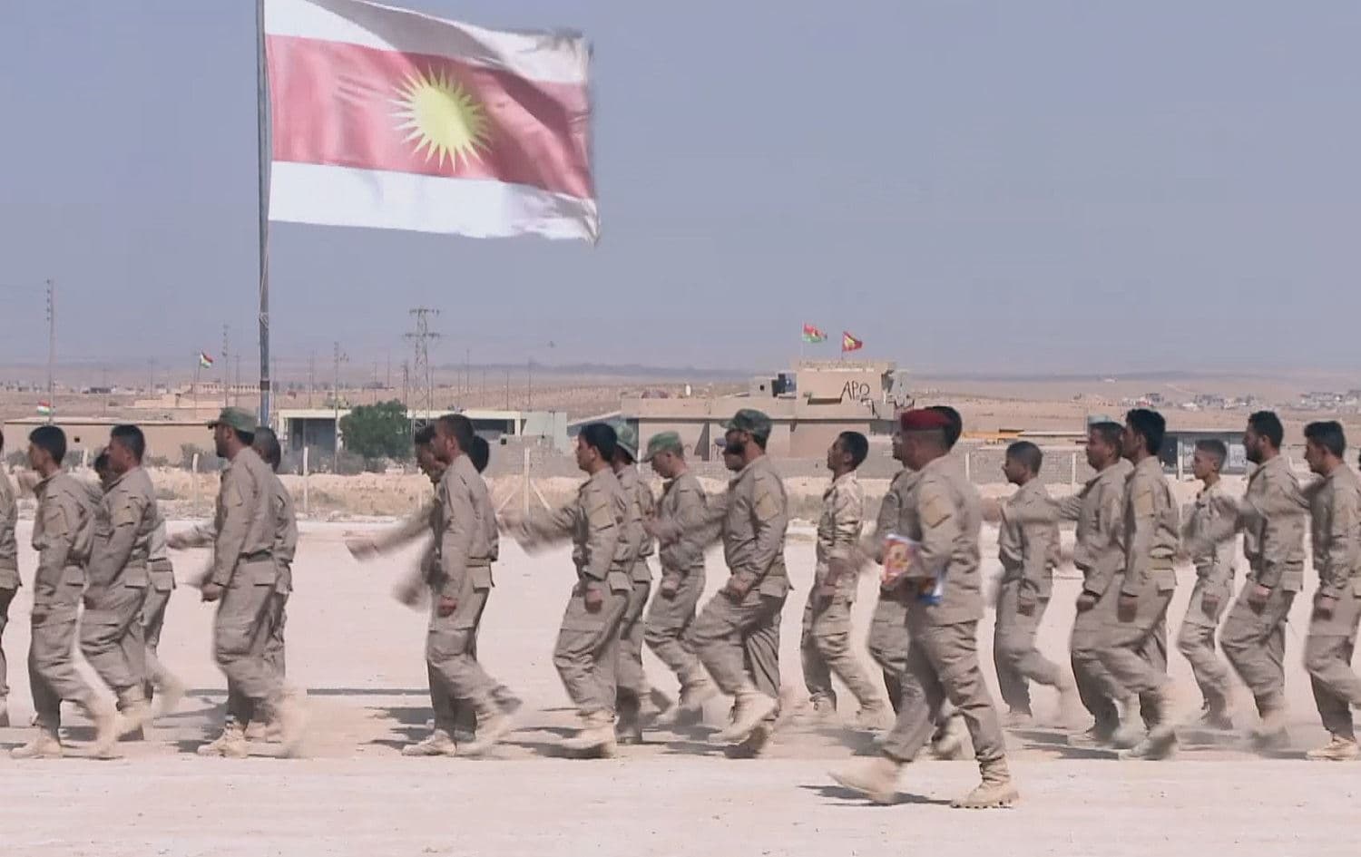 Fighters with the Shingal Resistance Units (YBS) are pictured in Shingal. File photo: Rudaw
