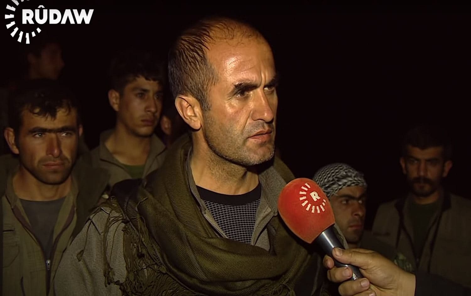 Agit Civyan speaks to Rudaw on Mount Shingal on November 13, 2015. Photo: Rudaw