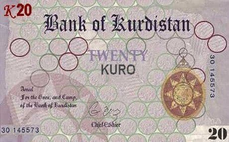 Images of fake ‘Kurdistan’ bills have started popping up on the internet. Photo: kurdistanica.com