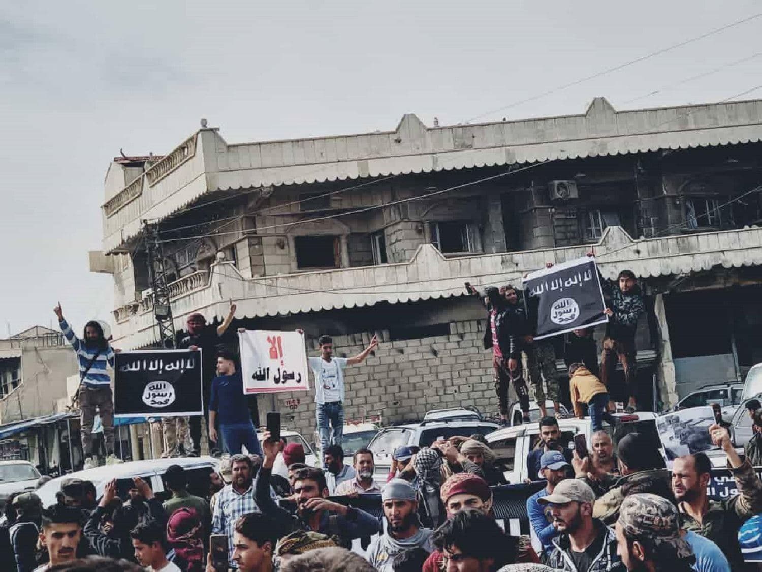 Protest in Sari Kani on Sunday, October 25,2020. Photo: social media
