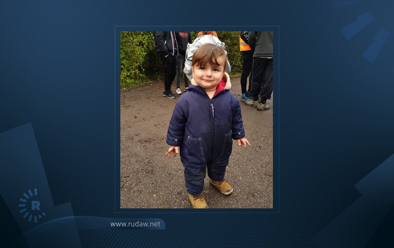 One-year-old Artin drowned in the English Channel with his family trying to reach the UK from France on October 27, 2020. His body has not been found and French police believe it may not be recovered. His parents and two older siblings also died; their bodies are in a French morgue. Photo: provided by Rahim