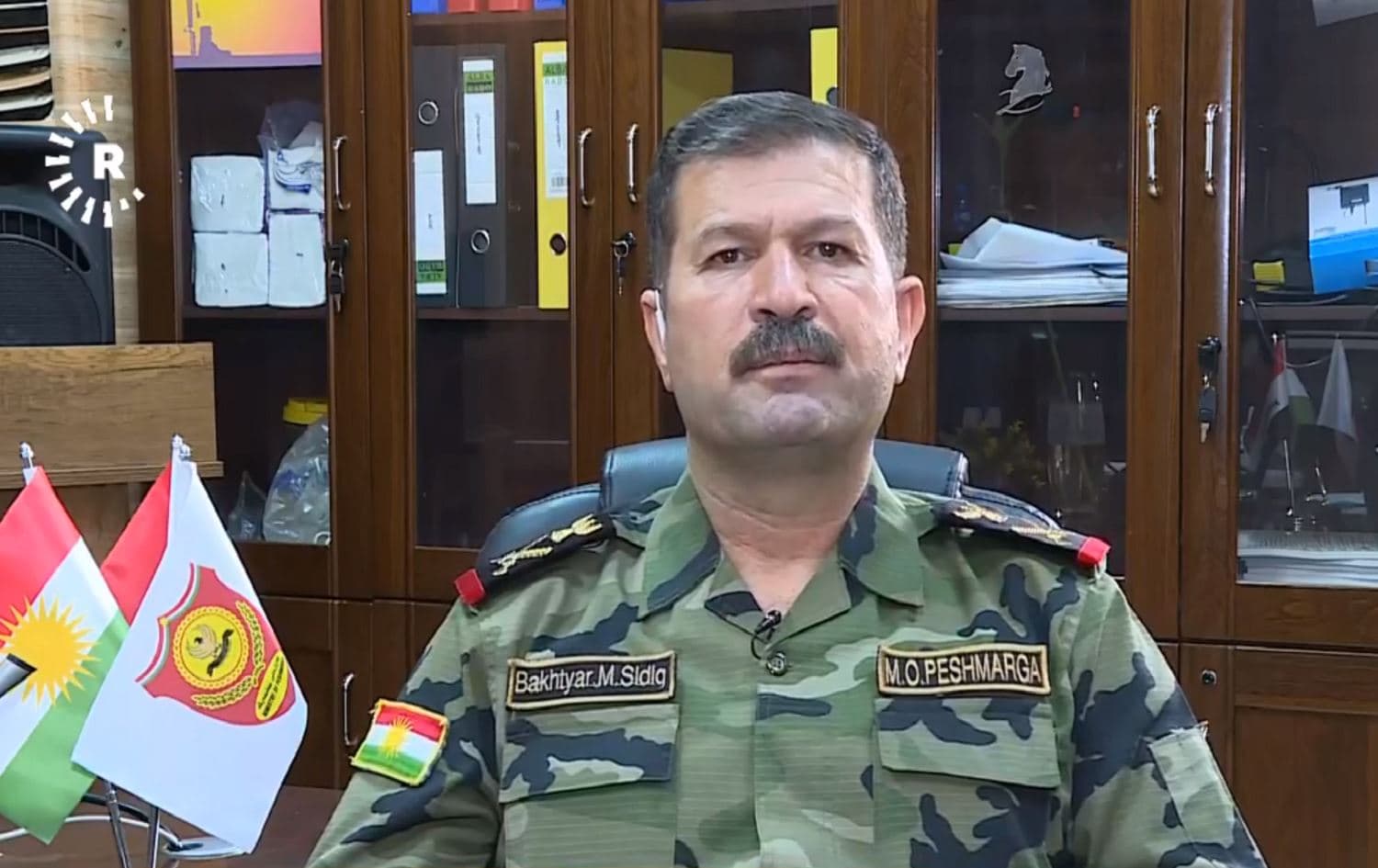 Major-General Bakhtyar Muhammed, military advisor and member of the senior reform board in the Ministry of Peshmerga. Photo: Rudaw TV