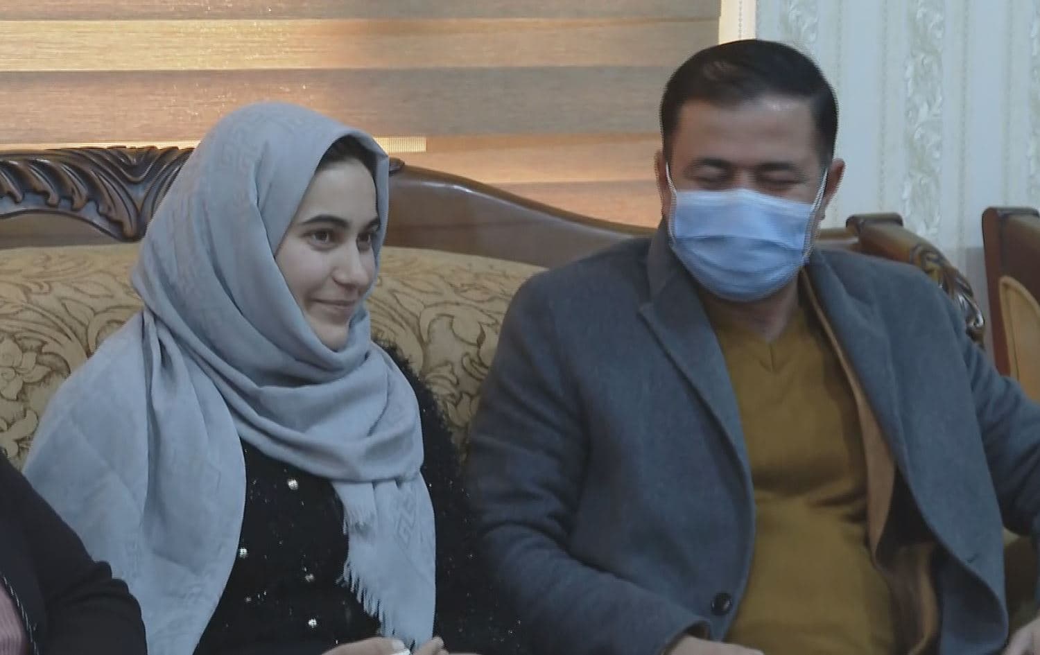 Rafida Naif Issa (left) was reunited with her family in Duhok province on December 27, 2020. Photo: Rudaw