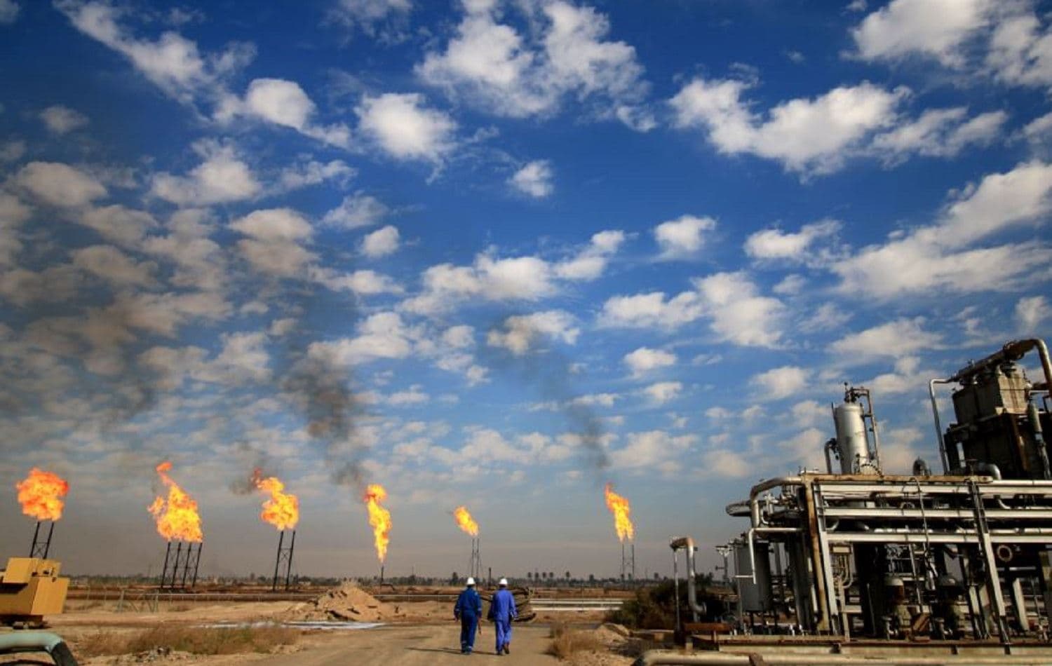 The Nahr Bin Omar field in southern Iraq's Basra province. File photo: Haidar Mohammed / AFP