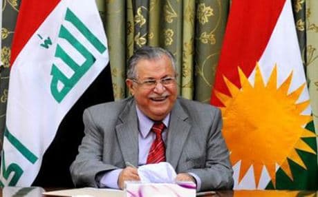 Iraq's president and secretary general of the Patriotic Union of Kurdistan (PUK). Photo: AFP