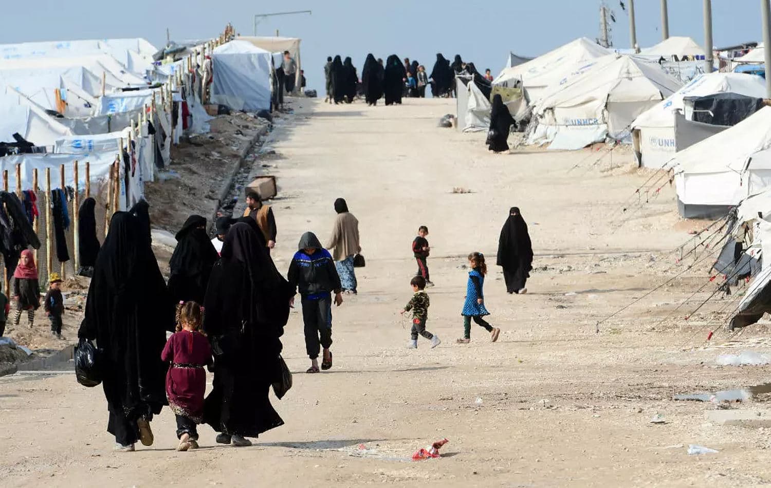 Al-Hol camp in northeastern Syria. Photo: Giuseppe Cacace/ AFP