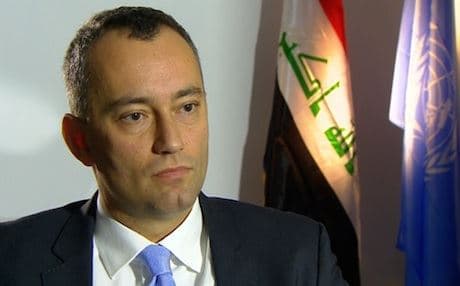 The United Nation's top envoy in Iraq, Nickolay Mladenov. Photo: uniraq.org 