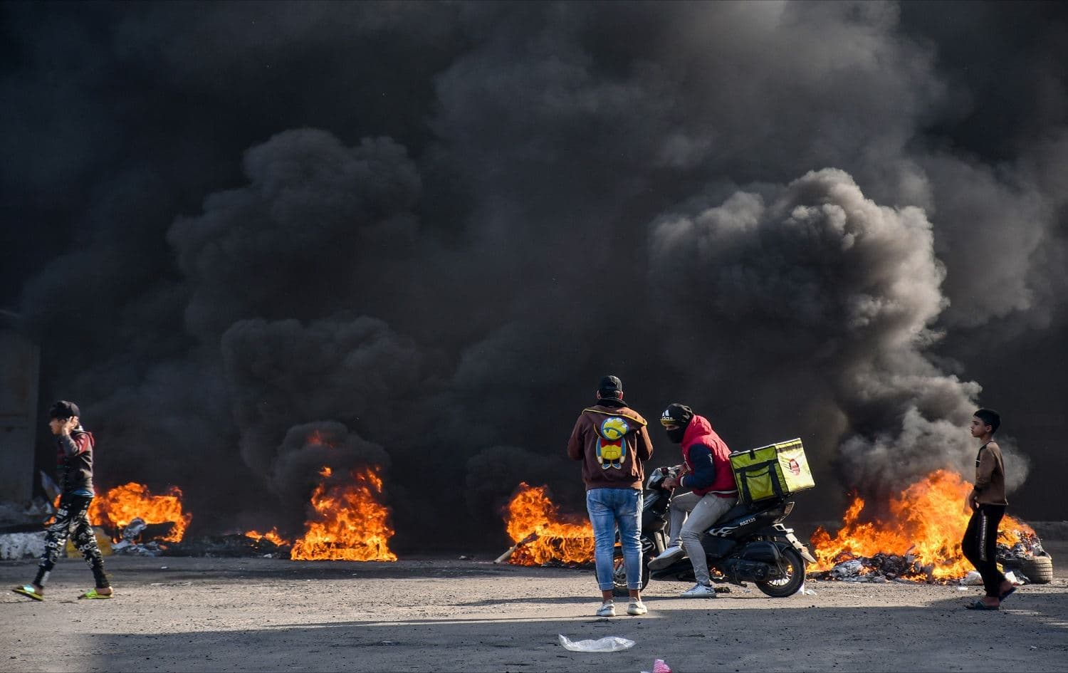 Demonstrations in Nasiriyah on January 10, 2021. Photo:Assad Niazi/AFP