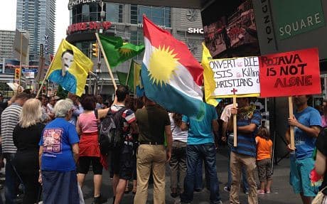 “Christians are protected only by the Kurds in Syria,” said Dogan. “Canadian people, America and the West have a moral responsibility to help the Kurds.” Photo: Rudaw