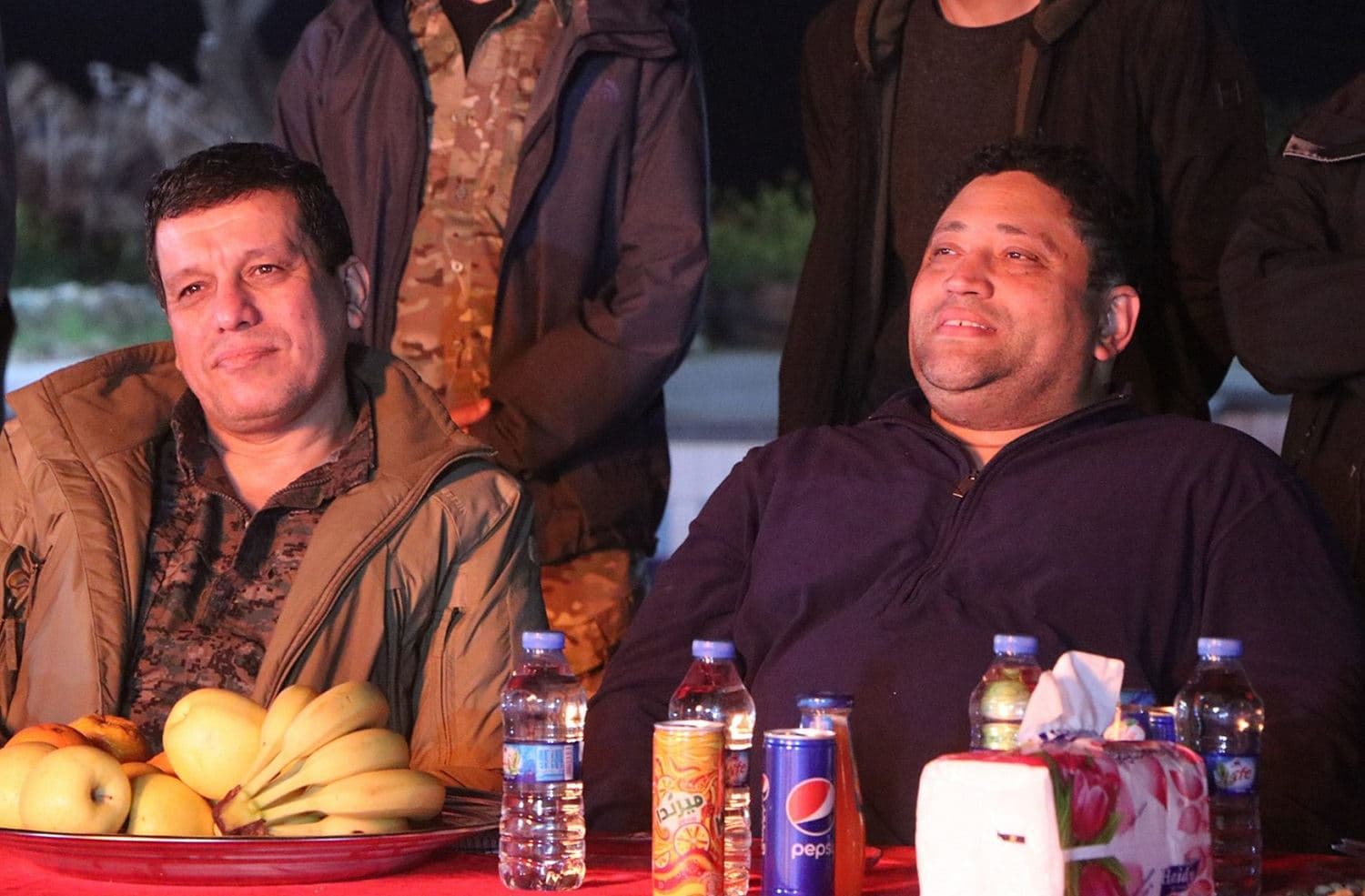 Abdi with Browstein during a Newroz celebration in Hasakah in northeast Syria on Saturday. Photo: NPA
