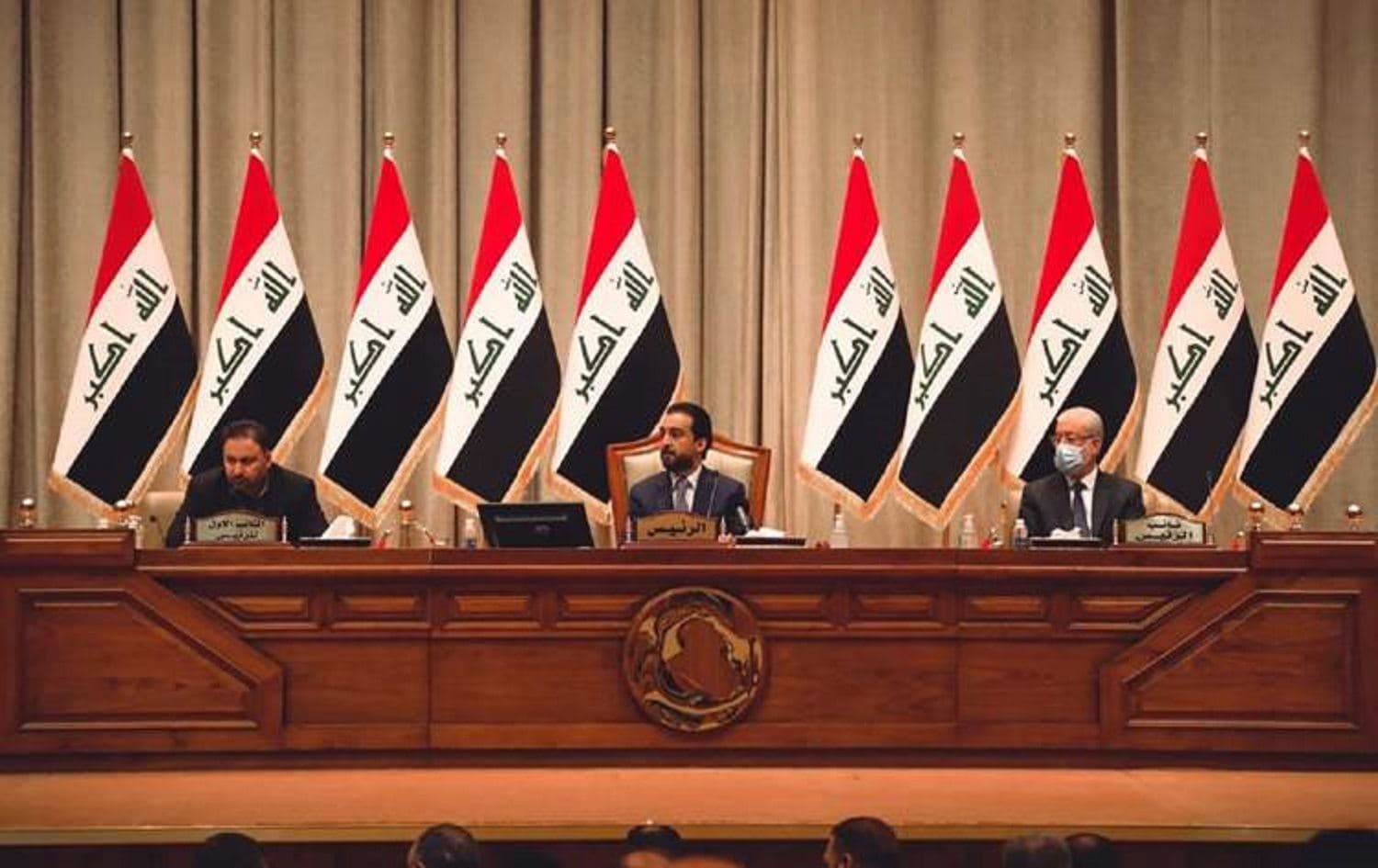 A parliamentary session in Baghdad on March 18, 2021. Photo: speaker's media office