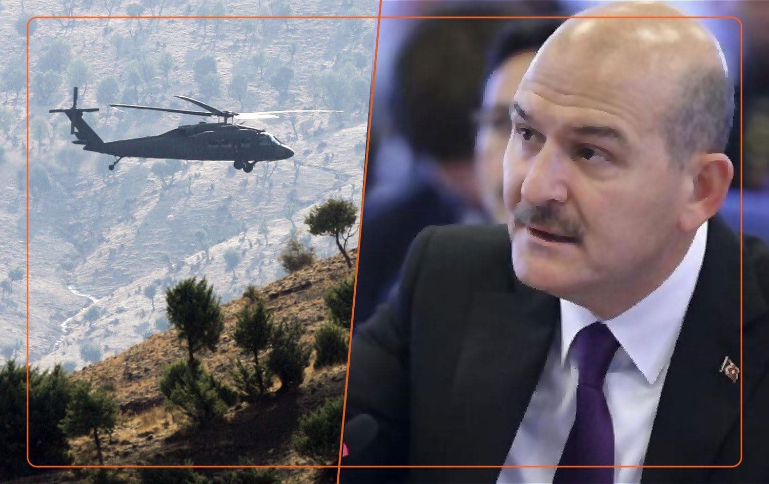 Foto: Türkiye İçişleri Bakanı Süleyman Soylu / Rudaw Grafik 