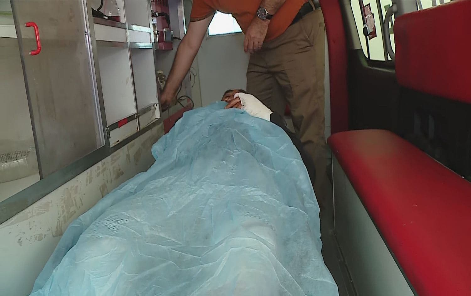 Ramazan Ali was injured in Turkish shelling on Hrure on June 1, 2021. Photo: Rudaw