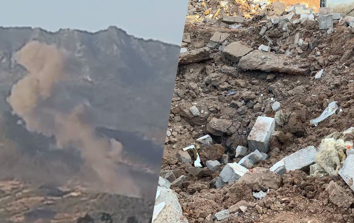 دیمەنی شوێنی بۆردوومانەکە