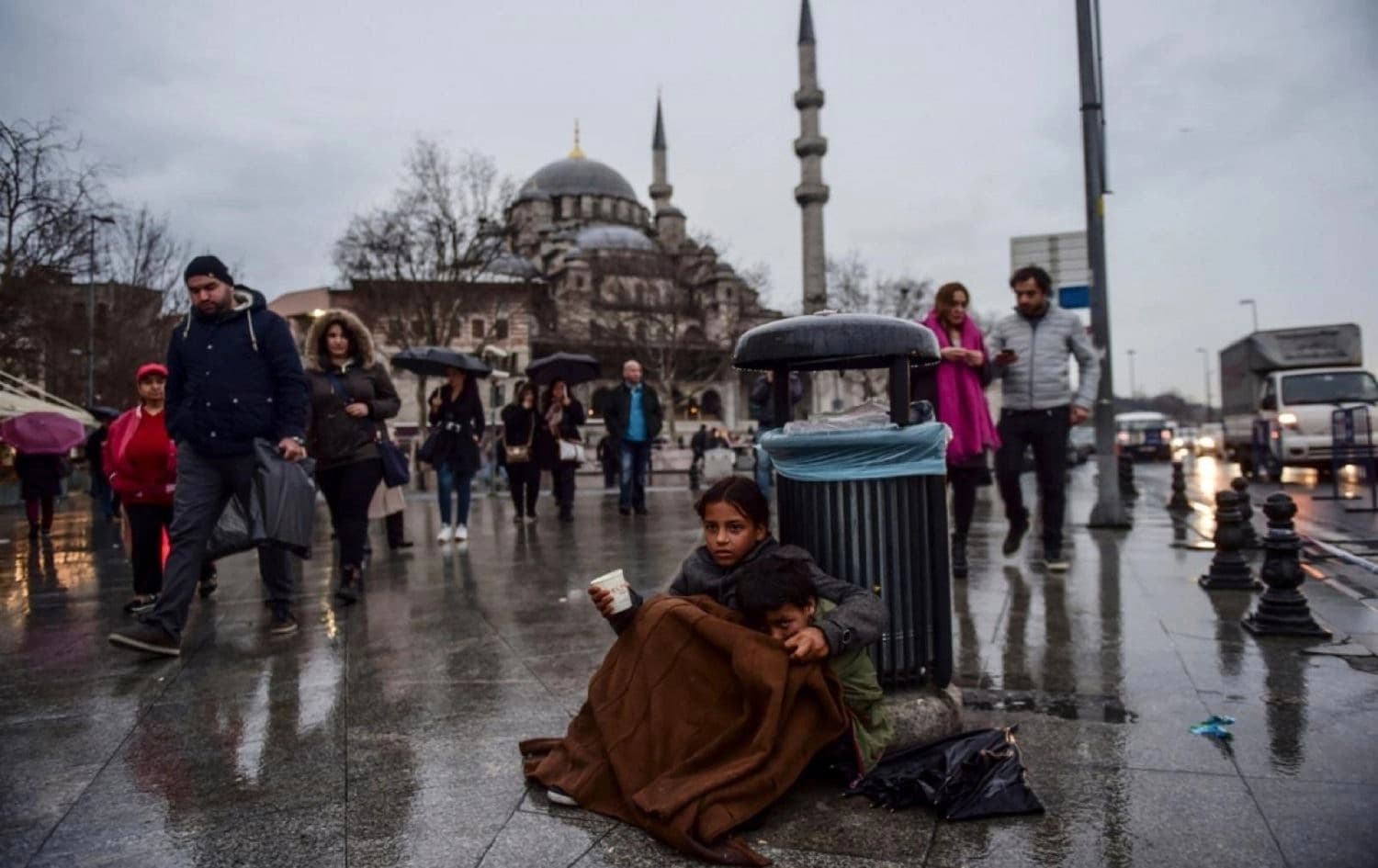 Syrian refugee children in Istanbul, Turkey. Photo: AFP