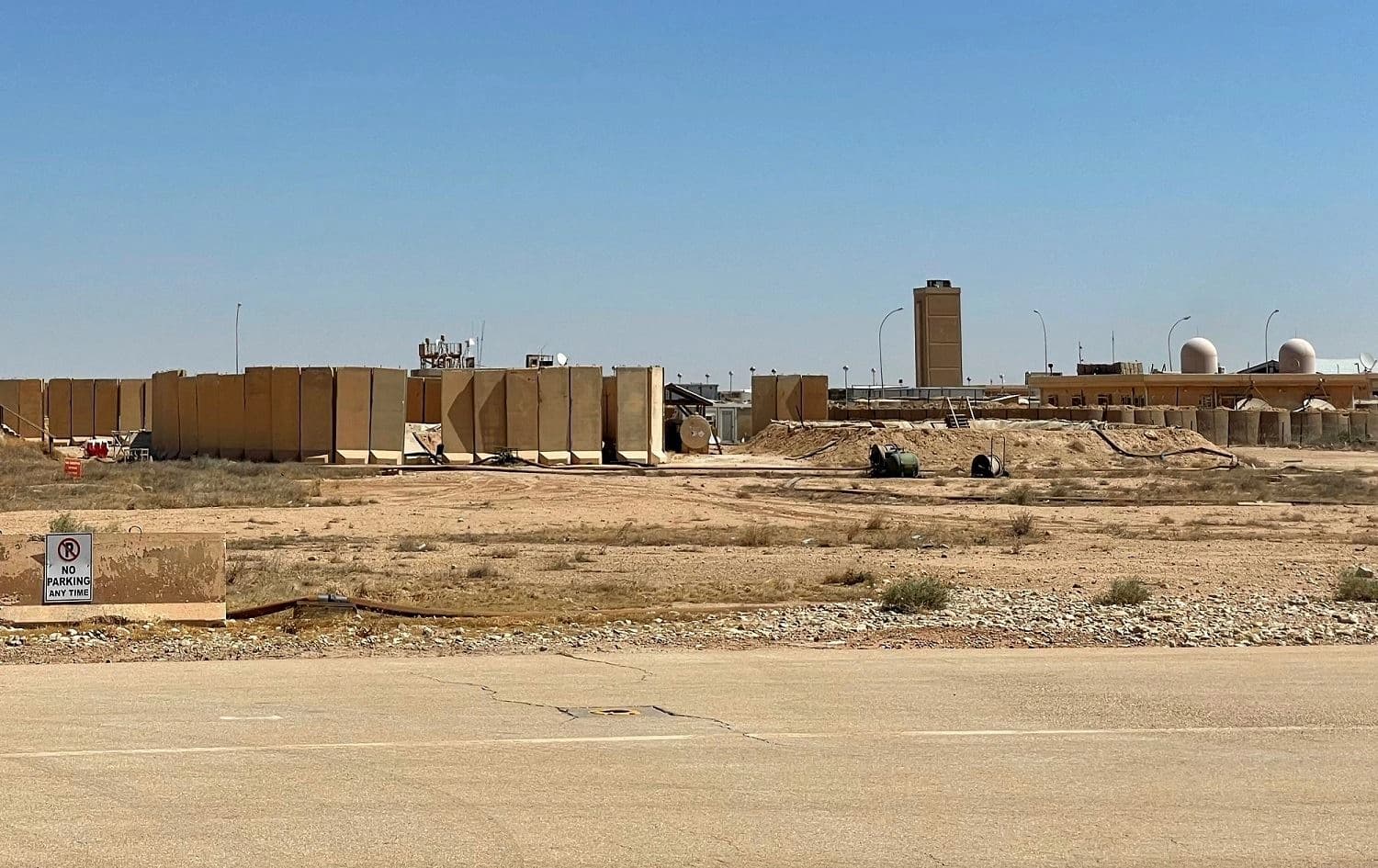 Ain al-Asad airbase pictured on July 8, 2021. Photo: Ayman Henna/AFP