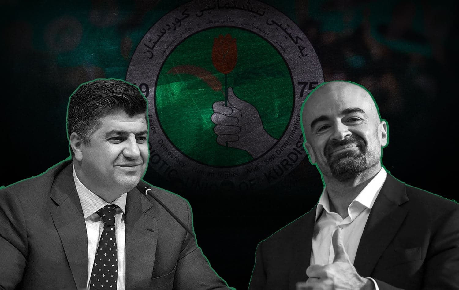 Lahur Talabany (left) and Bafel Talabani (right) were named co-presidents of the PUK in 2020. Photos: Lahur Talabany and Bafel Talabani Facebook