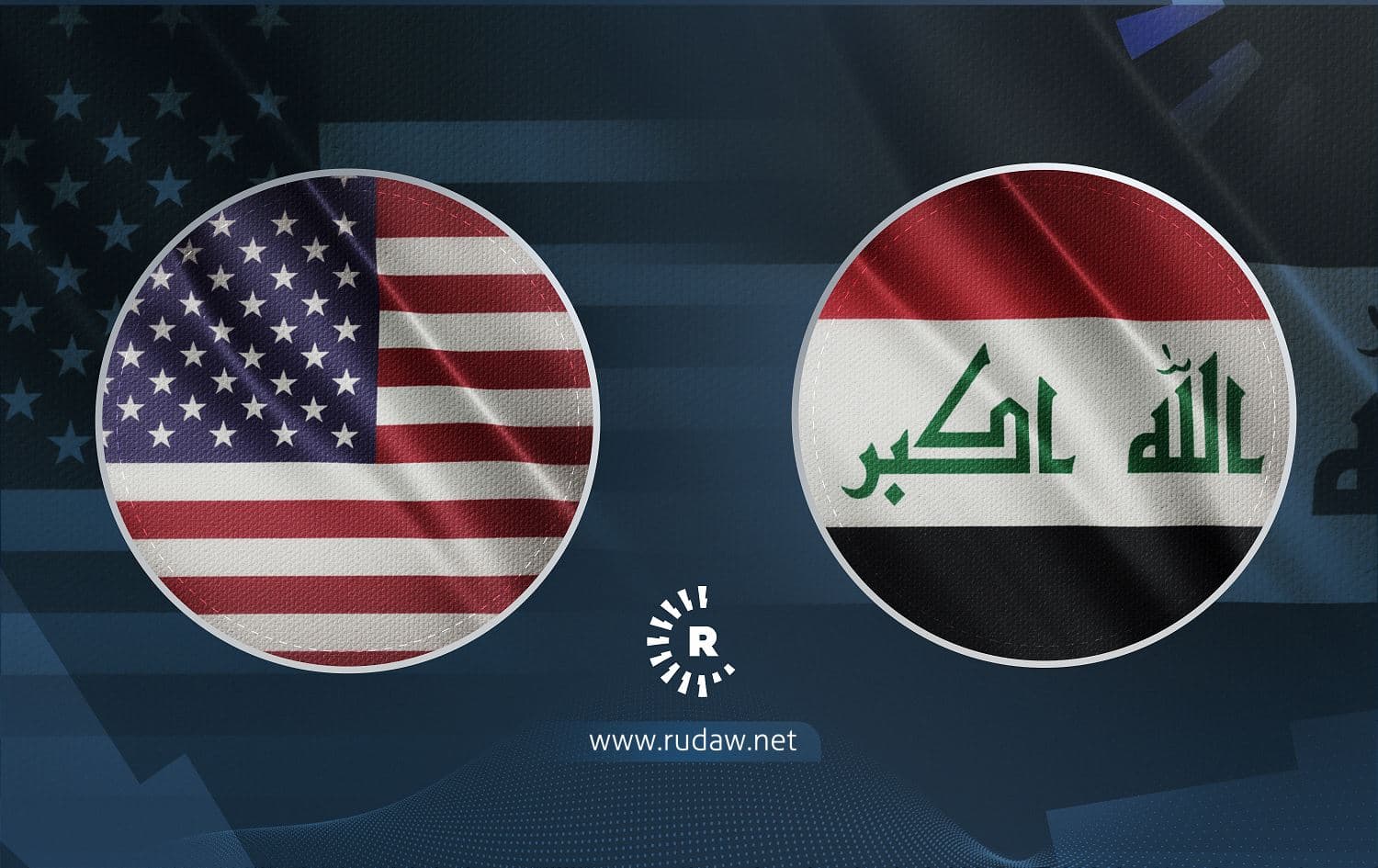 United States and Iraqi flags. Graphic: Sarkawt Mohammed/Rudaw