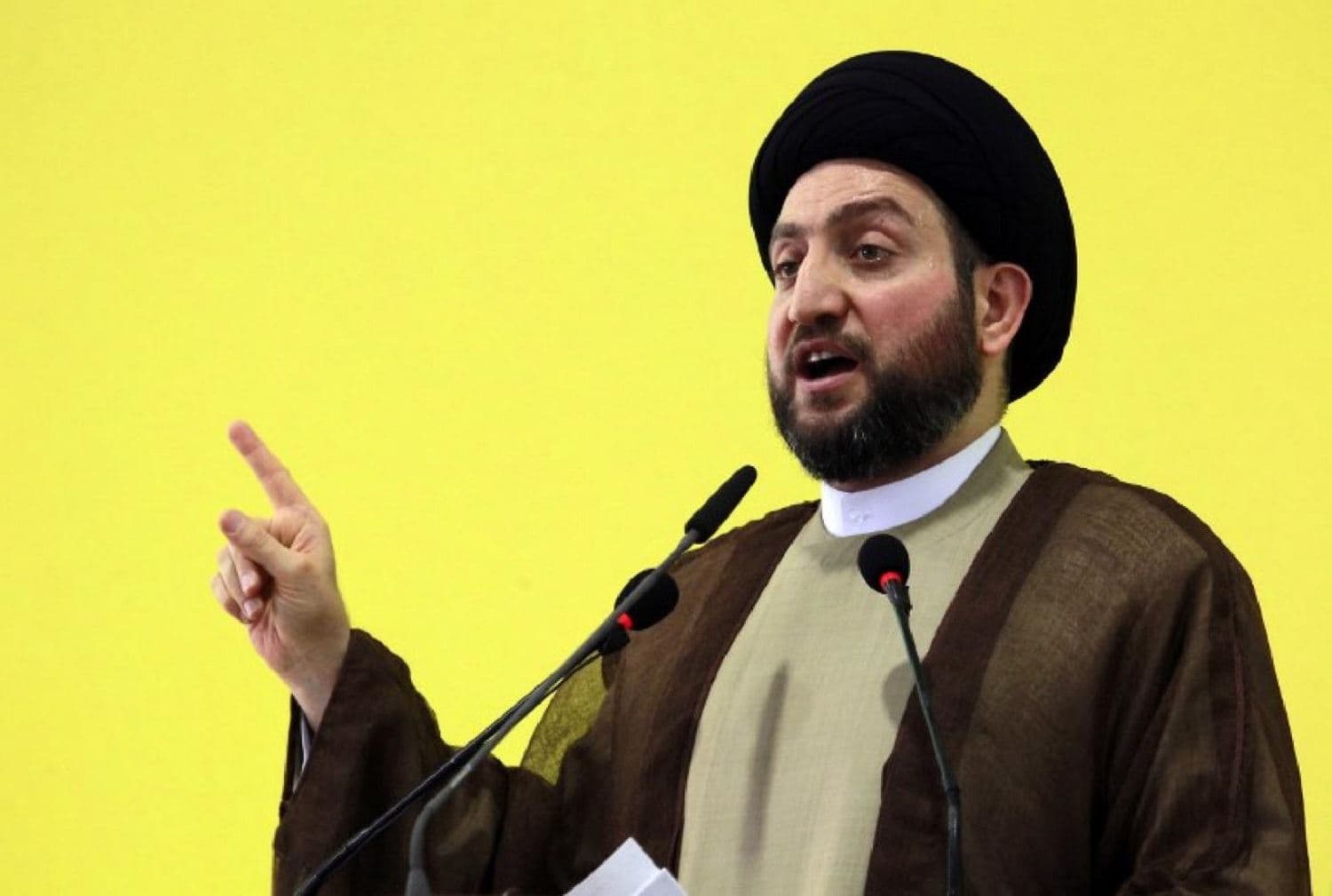 File photo of Ammar al-Hakim in holy Iraqi city of Najaf on 11 June, 2015. Photo: AFP