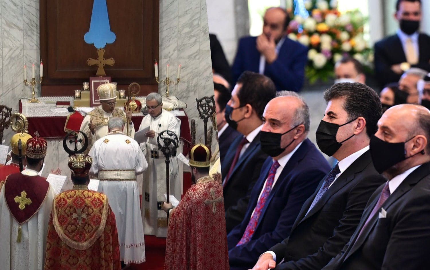 The inauguration of the 122nd patriarch of the Assyrian Church of the East in Erbil, September 13, 2021. Photo by Bilind T. Abdullah/Rudaw 
