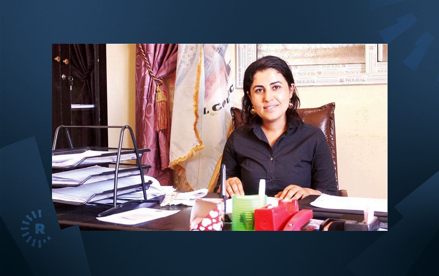 Raqqa Mayor Leila Mustafa won the 2021 World Mayor Jury Award on September 14, 2021. File photo: SDF press