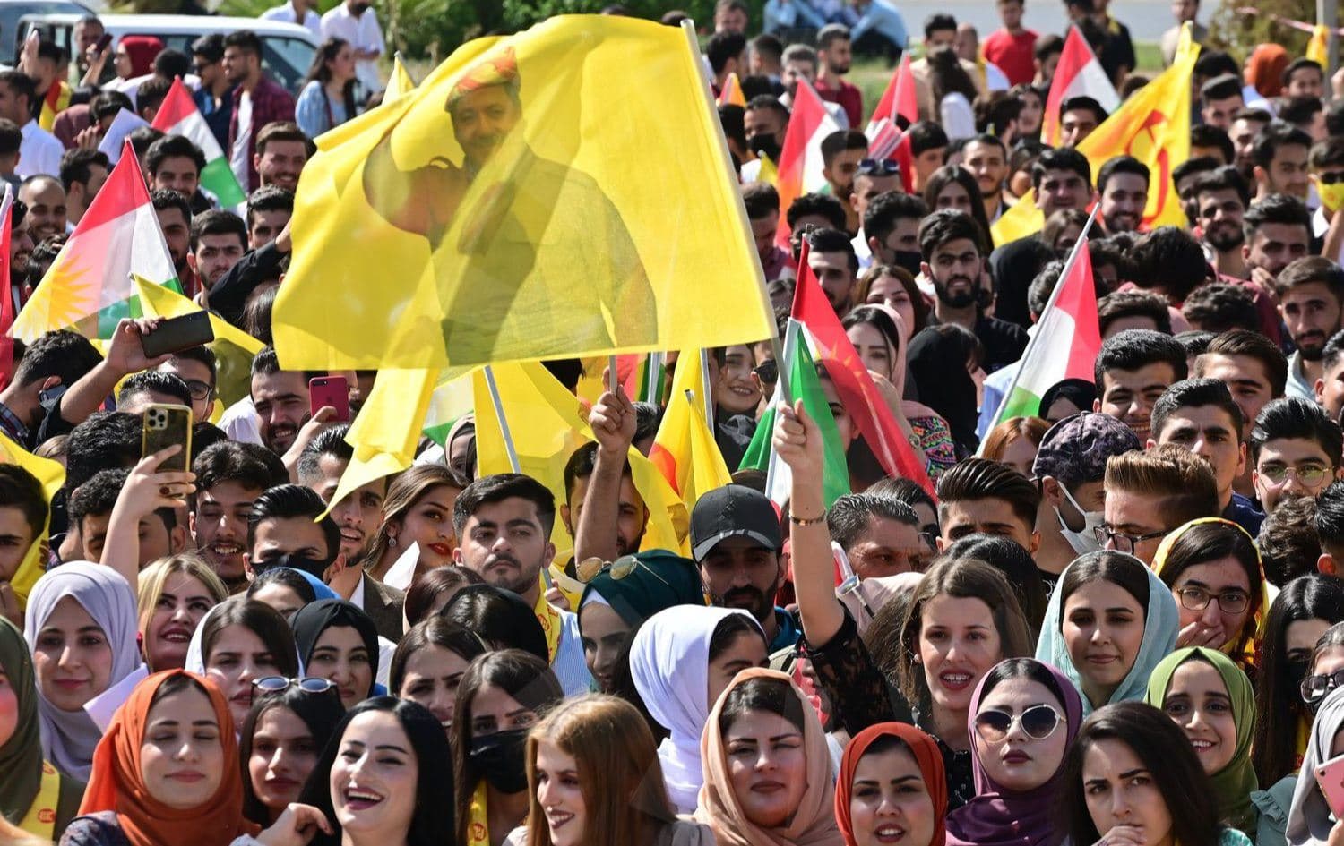 A KDP election campaign in Erbil in October 2021. Photo: Rudaw