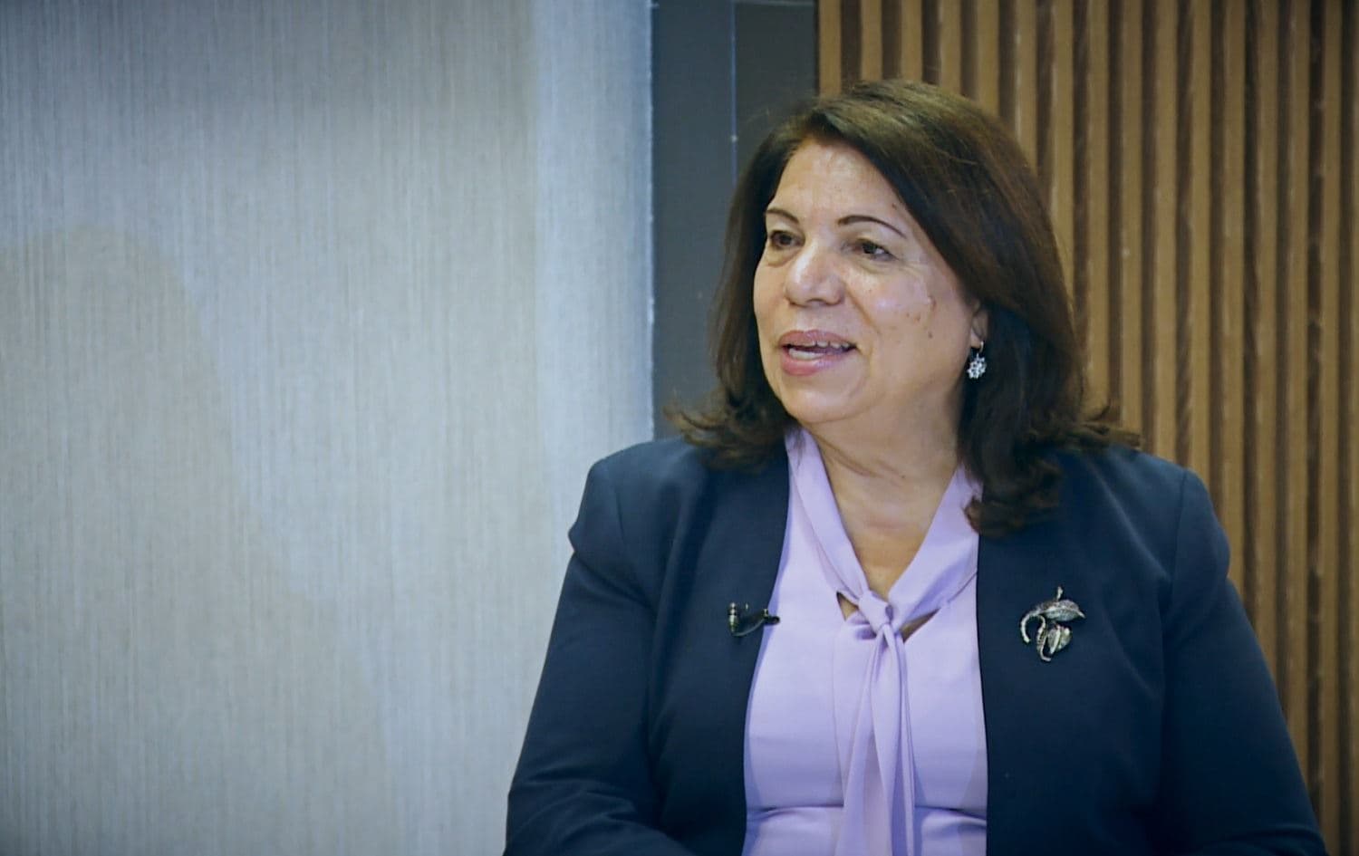 Kurdo Omer, outgoing head of the Combating Violence Against Women Directorate at the Kurdistan Regional Government (KRG) in an interview with Rudaw on November 2, 2021. Photo: Rudaw/screenshot