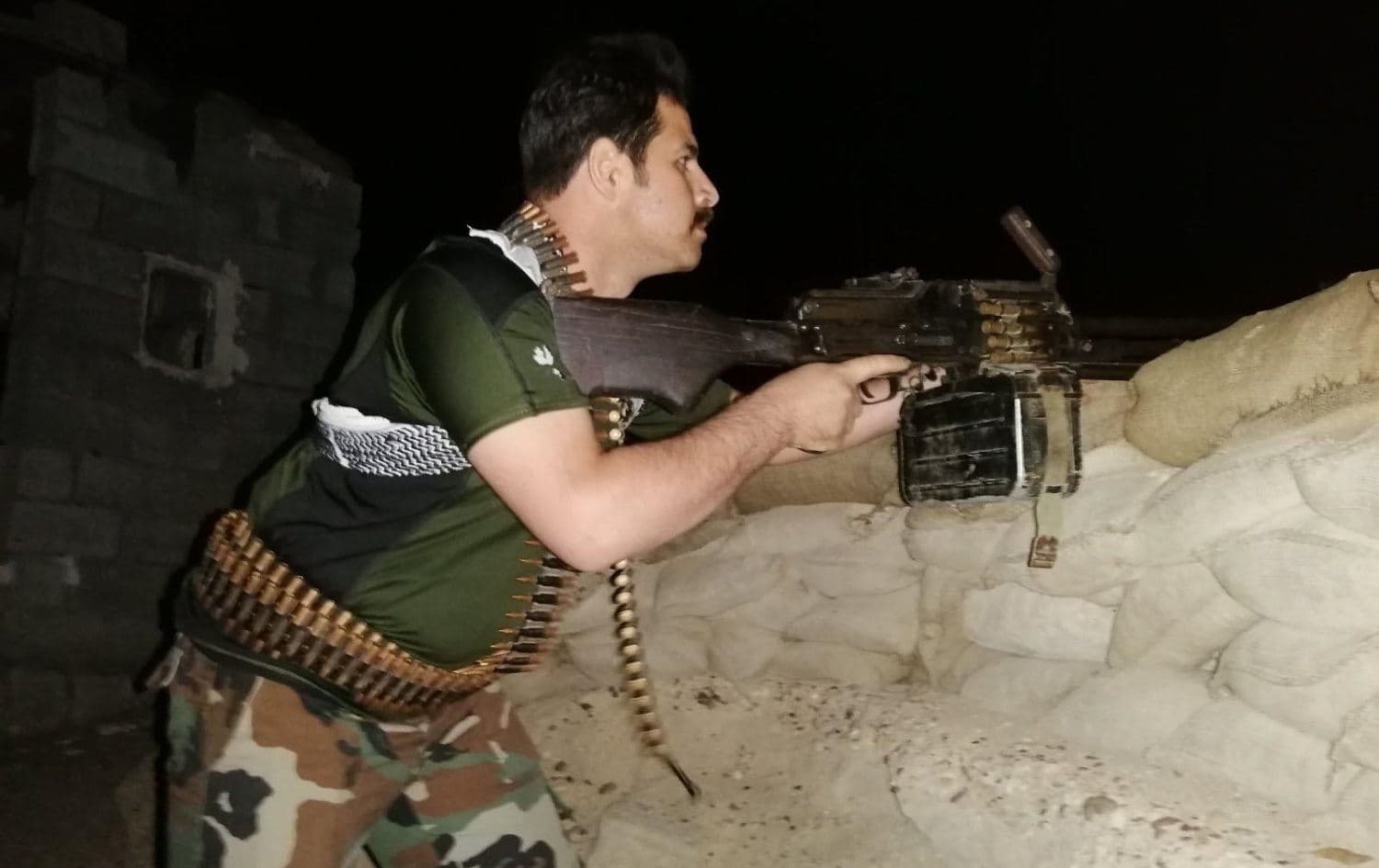 Renas Hardi, one of the Peshmerga fighters who defended the ISIS attack in Kifri on November 5, 2021. Photo: submitted