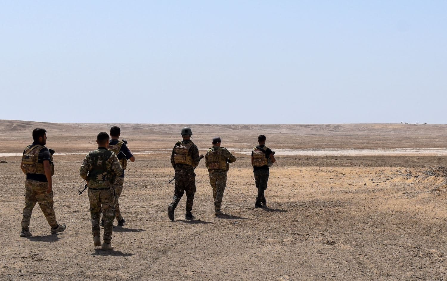 SDF forces and coalition conduct anti-ISIS operation in Deir ez-Zor. Date: November 8, 2021. Photo: SOJTF-Levant