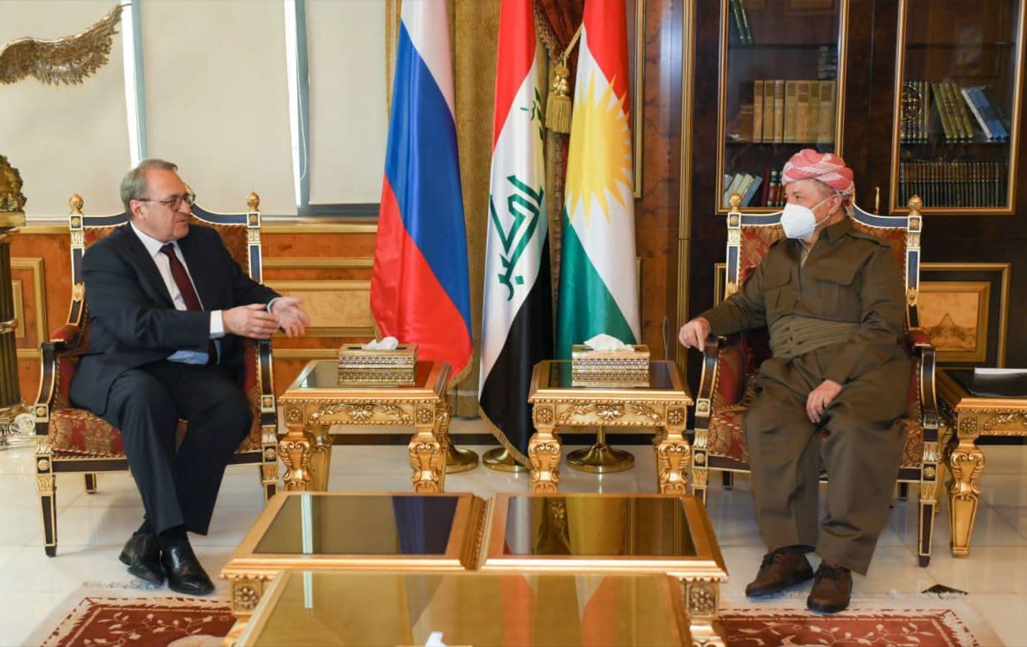 Başkan Mesud Barzani, Rusya Dışişleri Bakan Yardımcısı Mihail Bogdanov ile görüştü. / Rûdaw