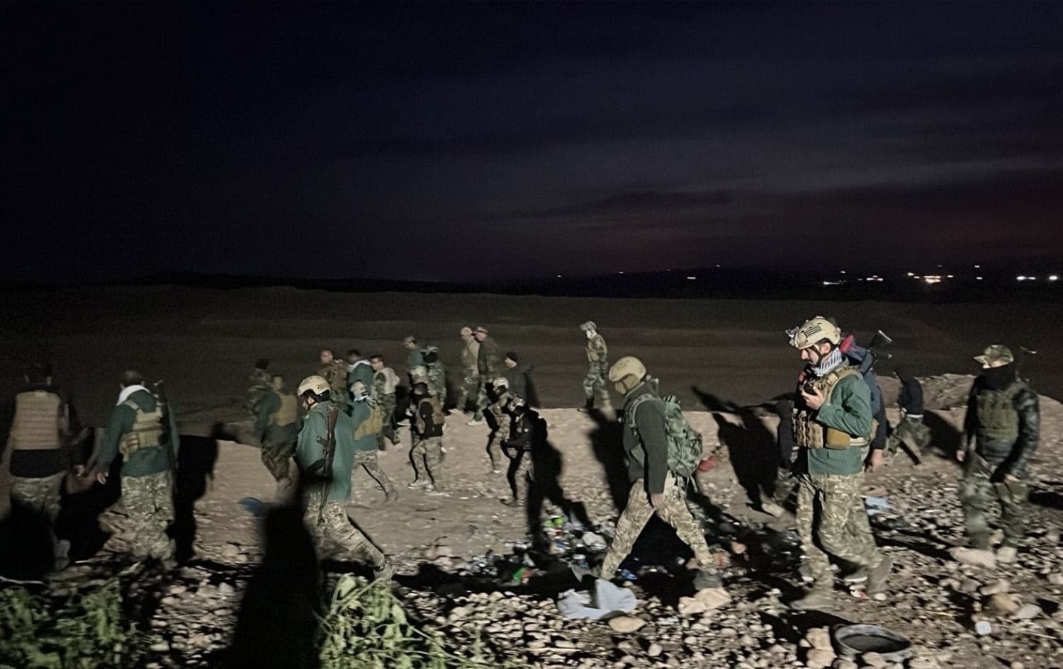 Iraqi and Kurdish forces conduct a large anti-ISIS operation in the Kifri-Garmaser front on December 8, 2021. Photo: Rudaw