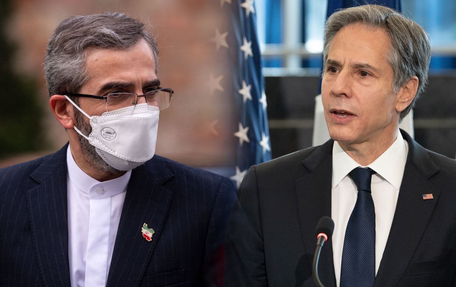 Iran's chief negotiator Ali Bagheri (L) and US Secretary of State Anthony Blinken. Photo: AFP / US Department of State