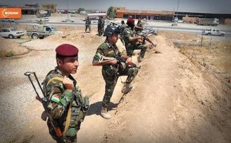 Kurdish forces on the frontlines. Photo: krg.org