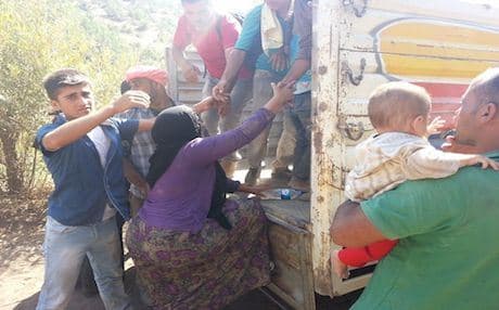  The arrival of desperate Yezidis seeking shelter in Roboski has attracted media attention in Turkey given the village’s tortured history. Photo by author